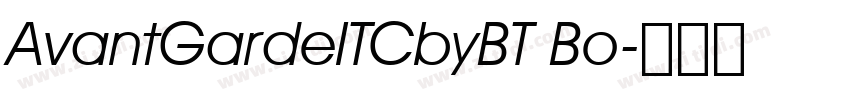 AvantGardeITCbyBT Bo字体转换